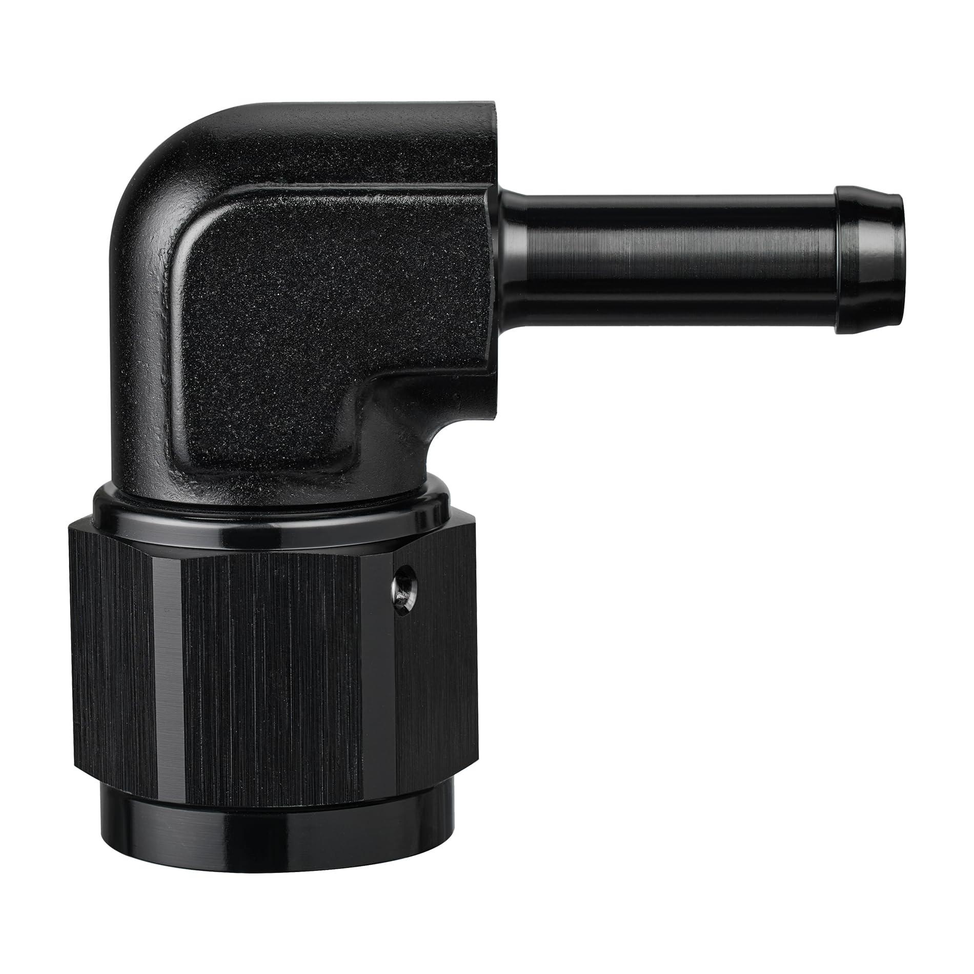 EVIL ENERGY 8AN Female to 5/16" Barb Hose Fitting 90 Degree Swivel