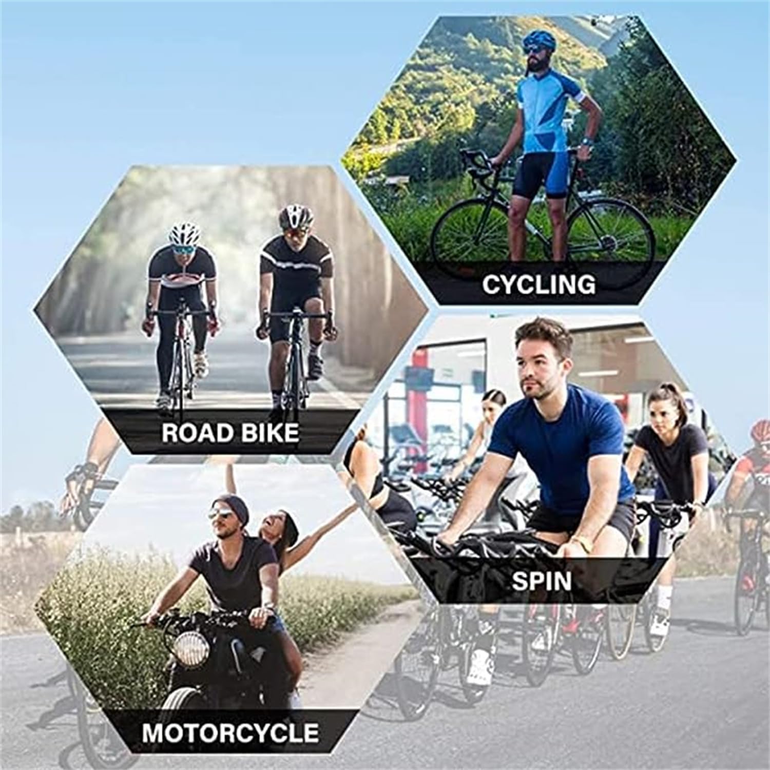 JPOJPO Men Cycling Jersey Set USA State Kit Short Sleeve T-Shirt Bike Clothing+5D Padded Shorts Pants Quick-Dry S-3XL