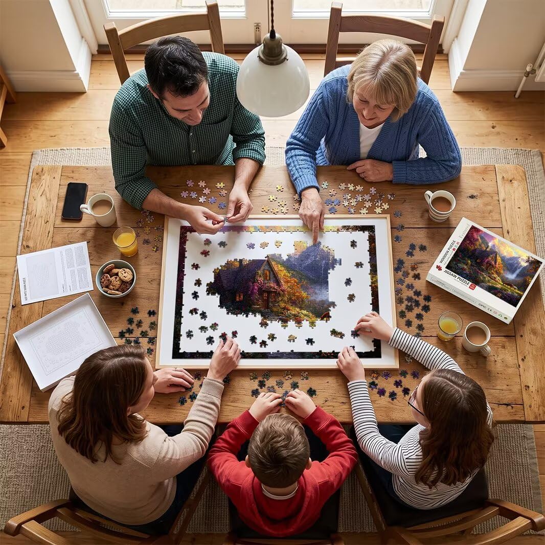 Puzzle 2000 elementów dla dorosłych, puzzle krajobrazu, wystrój domu -4779
