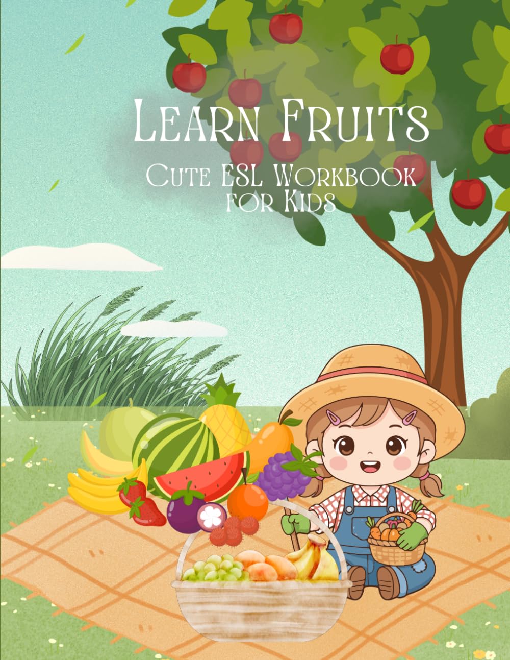 Learn Fruits: Cute ESL Workbook for Kids: Fun English Learning Activities with Fruits for Kids Ages 3–6 | Trace, Color, Match & Build Vocabulary (ESL Learning Series (Ages 4–8))