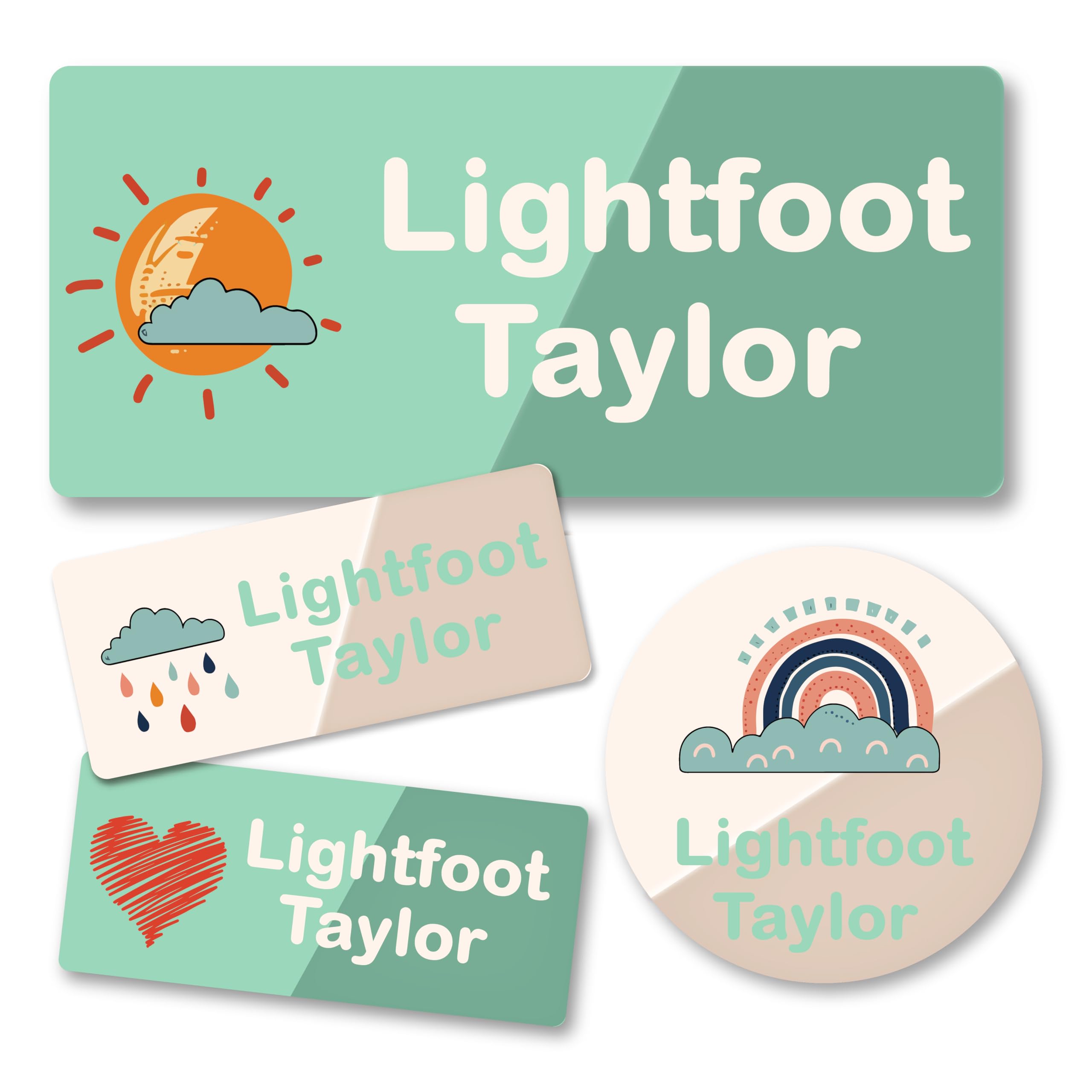 Custom Stickers, Personalised Stickers Labels, Name Labels for Clothes Kids, Waterproof Name Tags for Clothes School Supplies Nursing Home, Daycare Clothing Name Customised Gift (Style 11)