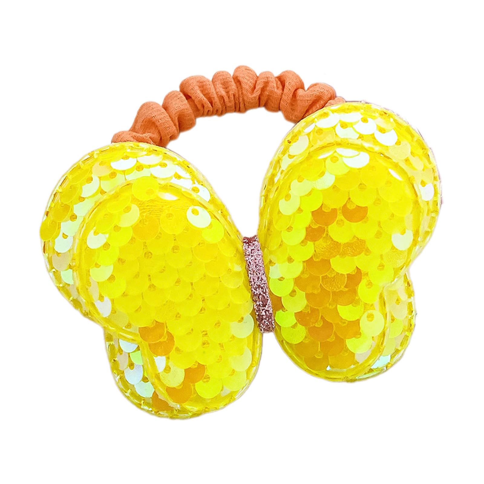Maxtonser Butterfly Hair Rope Hair Bun Scrunchies Elastic Hair Rope Sequined Hair Scrunchy Blingbling HairBands Female Accessories