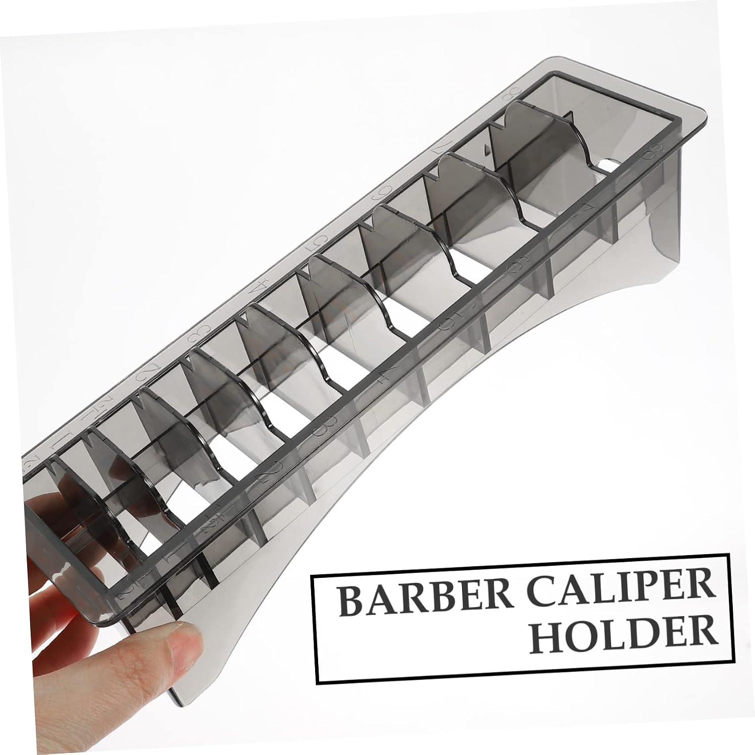 NOLITOY Hair Tool Storage Organizer Clipper Comb Base Box Barber Supplies Plastic Guide Comb Storage Barbershop Accessory