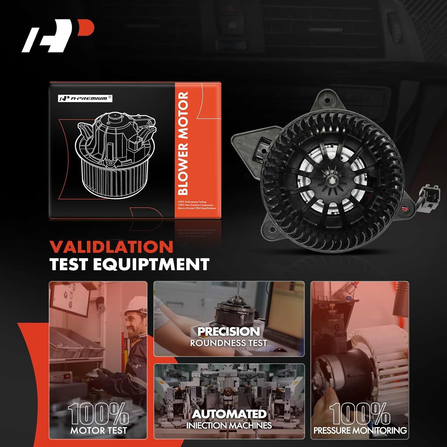 A-Premium Front HVAC Heater Blower Motor Compatible with Dodge Durango 2004-2009 & Chrysler Aspen 2007-2009 - Replace# 5061381AA