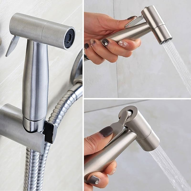 ANBOO Bidet Kézi Zuhanyzó Szett Rozsdamentes Acél 150cm Csővel - Set 3