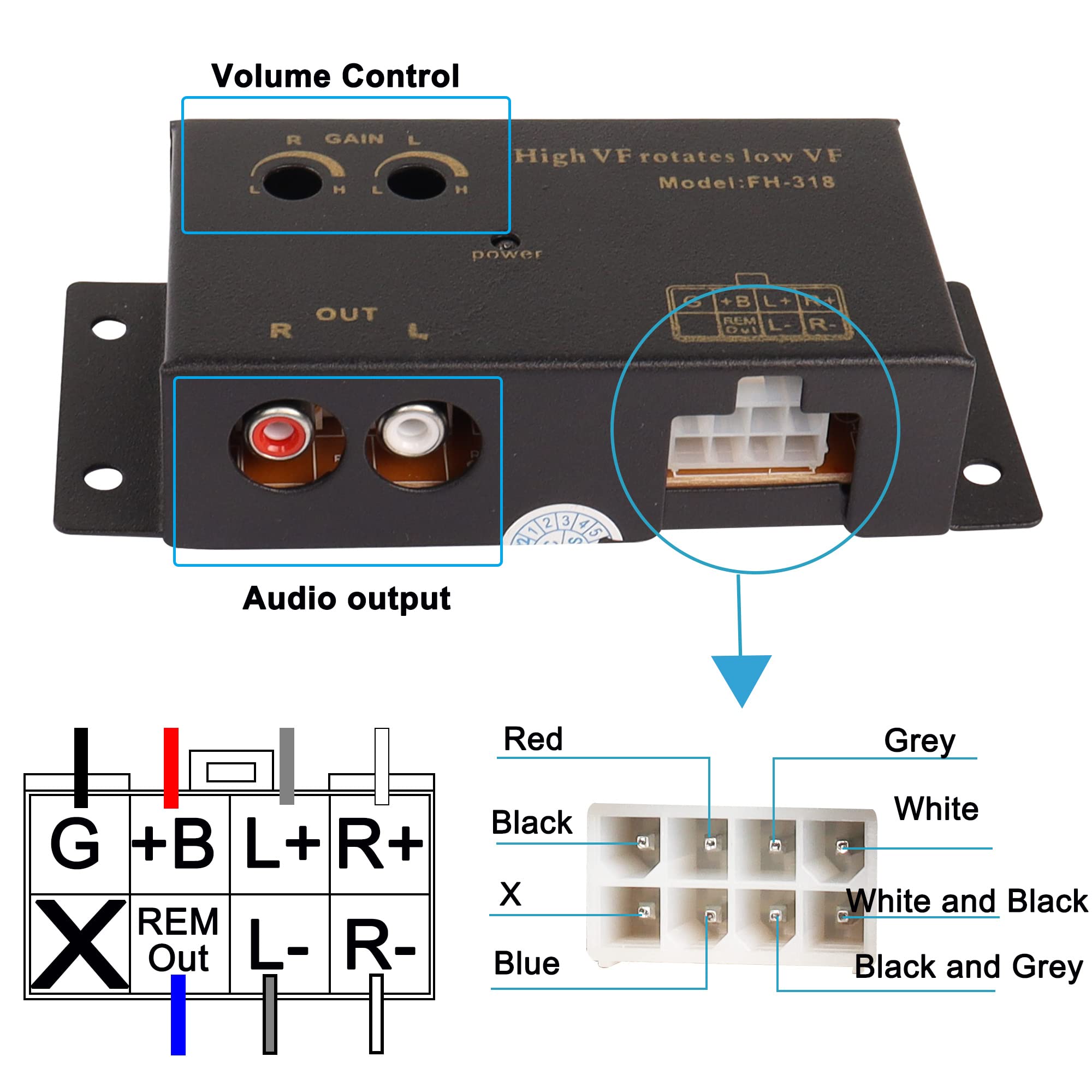 Focal HILO.V2 Convertitore Di Segnale Alto/basso Livello A 2 Canali Per Amplificatori Online - Foto 12