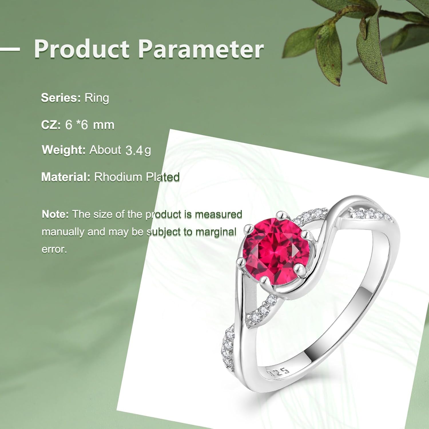 Infinity Promise Ring 925 Sterling Silver Cubic Zirconia Ring for Women Statement Rings Engagement Wedding