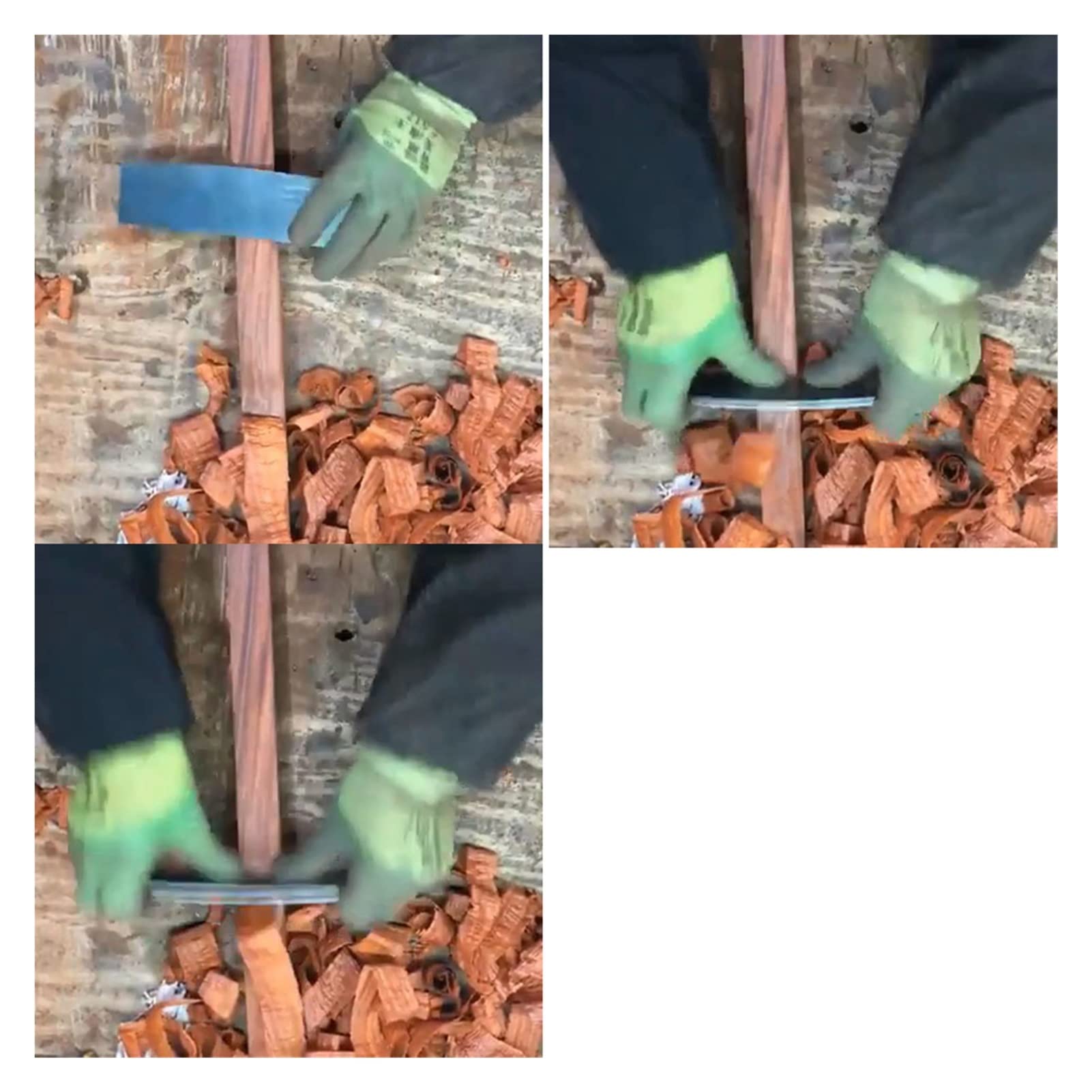 Zestaw skrobaków do obróbki drewna Curved Curved Cardet Scrape Card Scraping Prostokąt Stosowy Nóż Gładki Drewniany Gratowanie Narzędzia stolarskie lingli(Color:E)