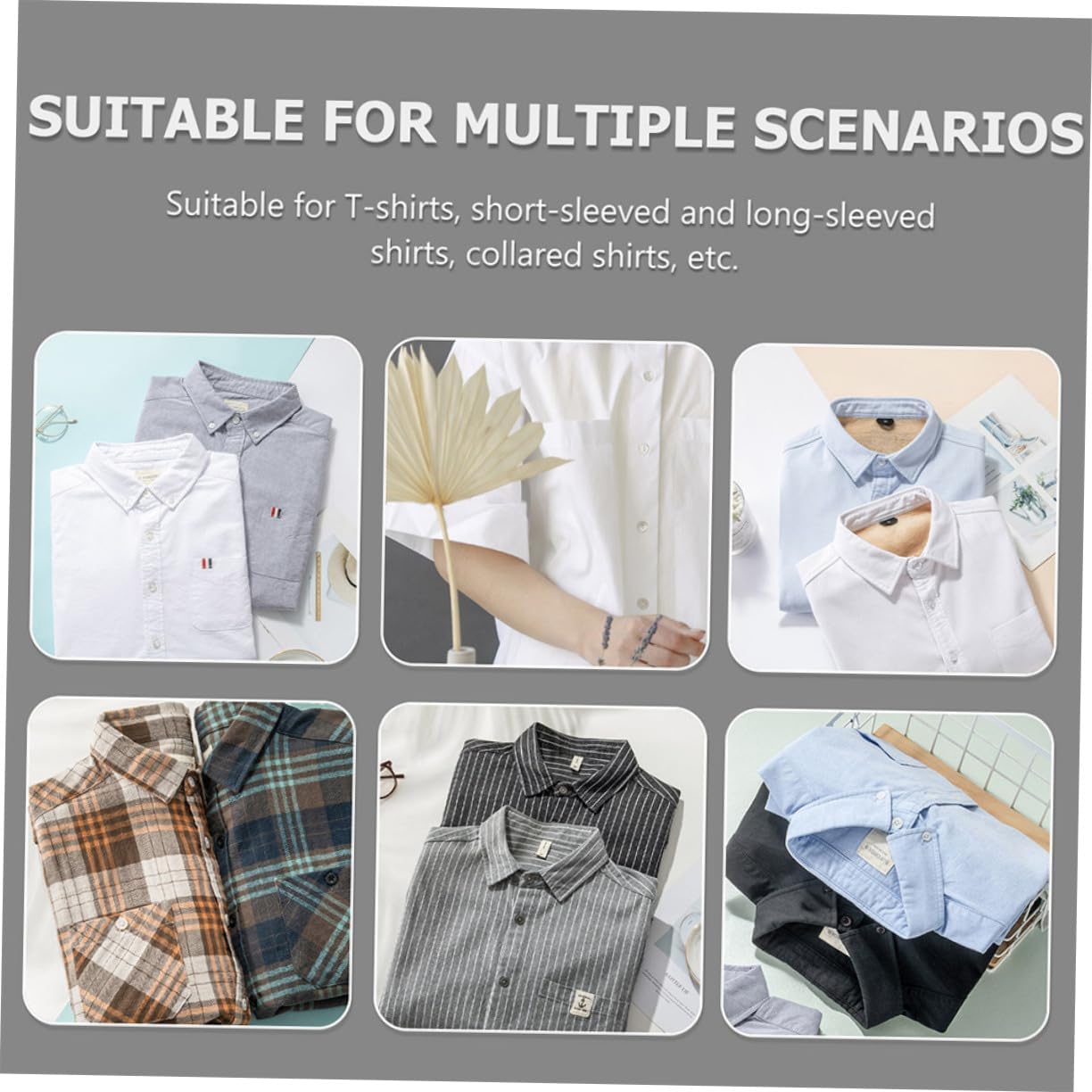 SOLUSTRE 30Pcs Shirt Cardboard Inserts for Clothing Packaging Anti-wrinkle T-shirt Folding Board Sturdy Paper Cardboard for Easy Storage and Organization