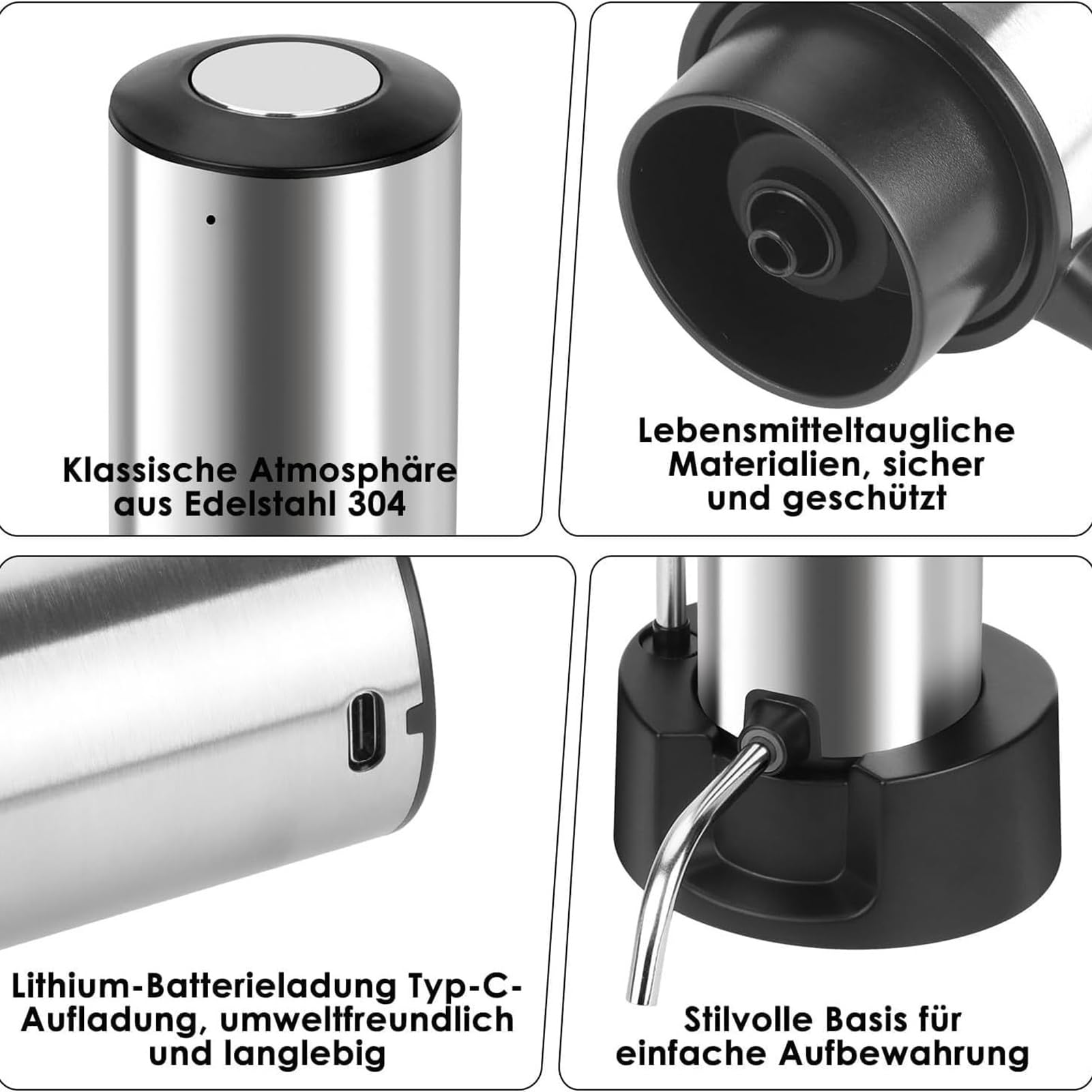 Distributeur De Vin Kit D'Outils Automatique Rapide | Distributeur De Vin Avec Bec Verseur Rechargeable Pour Maison Bureau Restaurant Extérieur Camping Fête Rassemblement