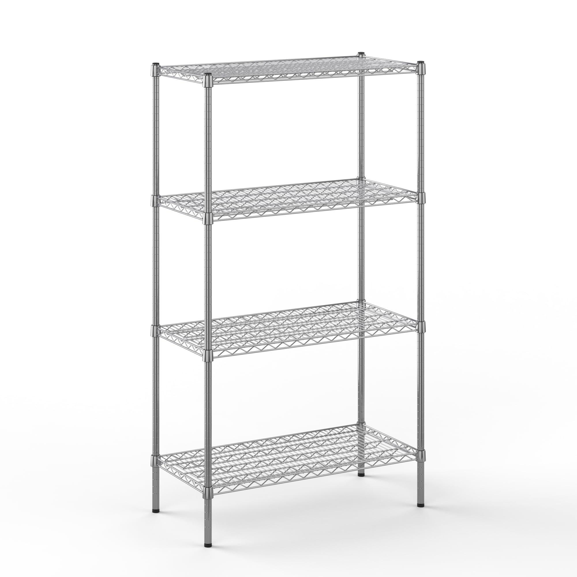 18" Deep x 36" Wide x 64" Height Wire Shelving Kit | 4-Tier | NSF Commercial Storage Rack Unit