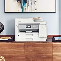 Vista 2 de Brother Impresora de inyección de tinta, MFC-J5945DW, InkvestmentTank Impresora todo en uno con impresión inalámbrica, dúplex, NFC y hasta 1 año