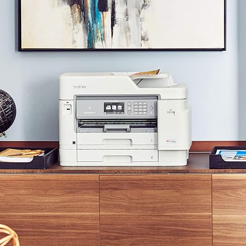 Vista 2 de Brother Impresora de inyección de tinta, MFC-J5945DW, InkvestmentTank Impresora todo en uno con impresión inalámbrica, dúplex, NFC y hasta 1 año