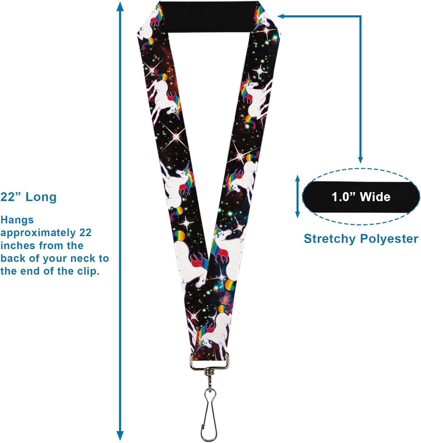 Buckle-Down Lanyard-1.0"-Unicorn Universe - Image 3