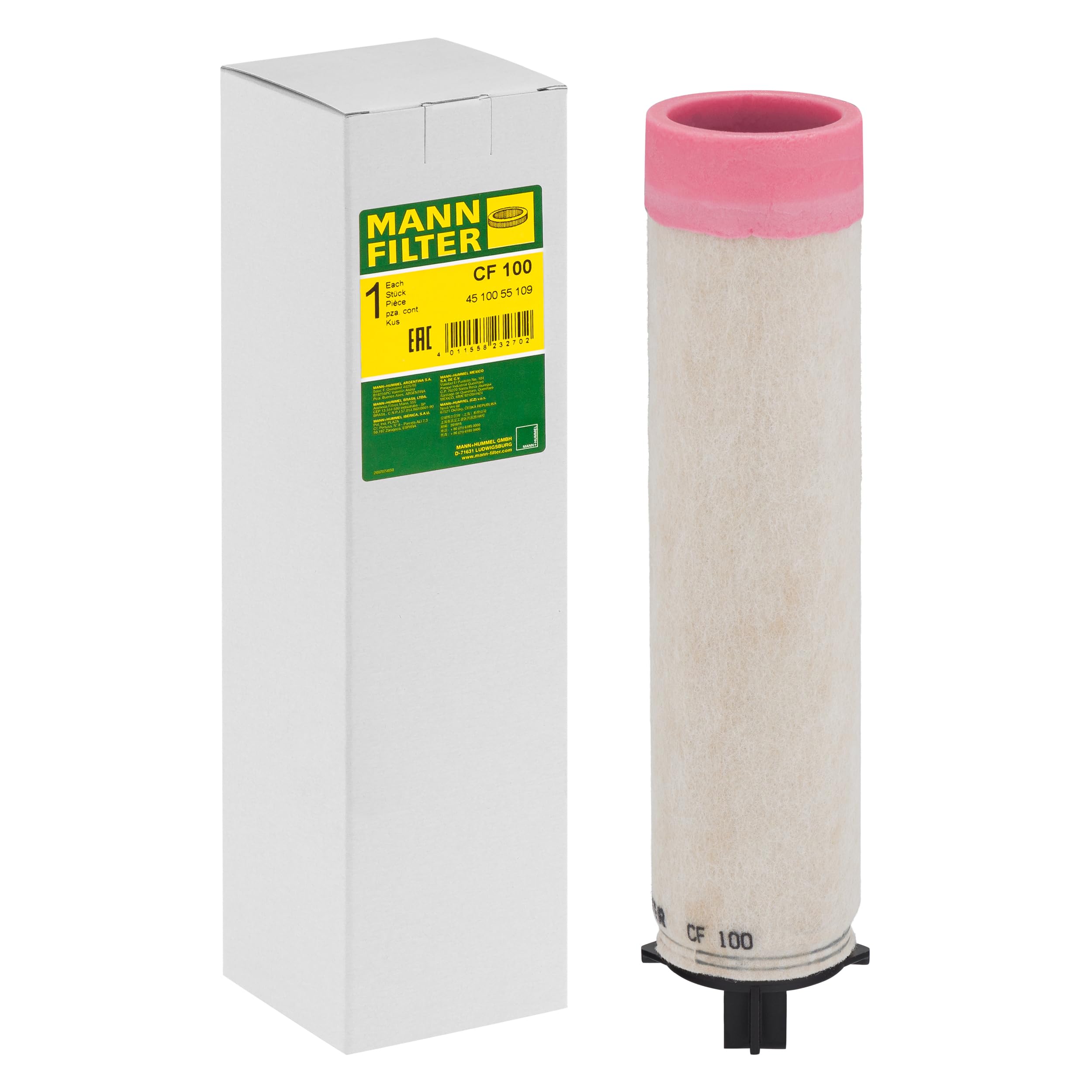 MANN CF 100 Secondary Air Filter For INGERSOLL-RAND KUBOTA SCHAEFF DEUTZ SANDVIK