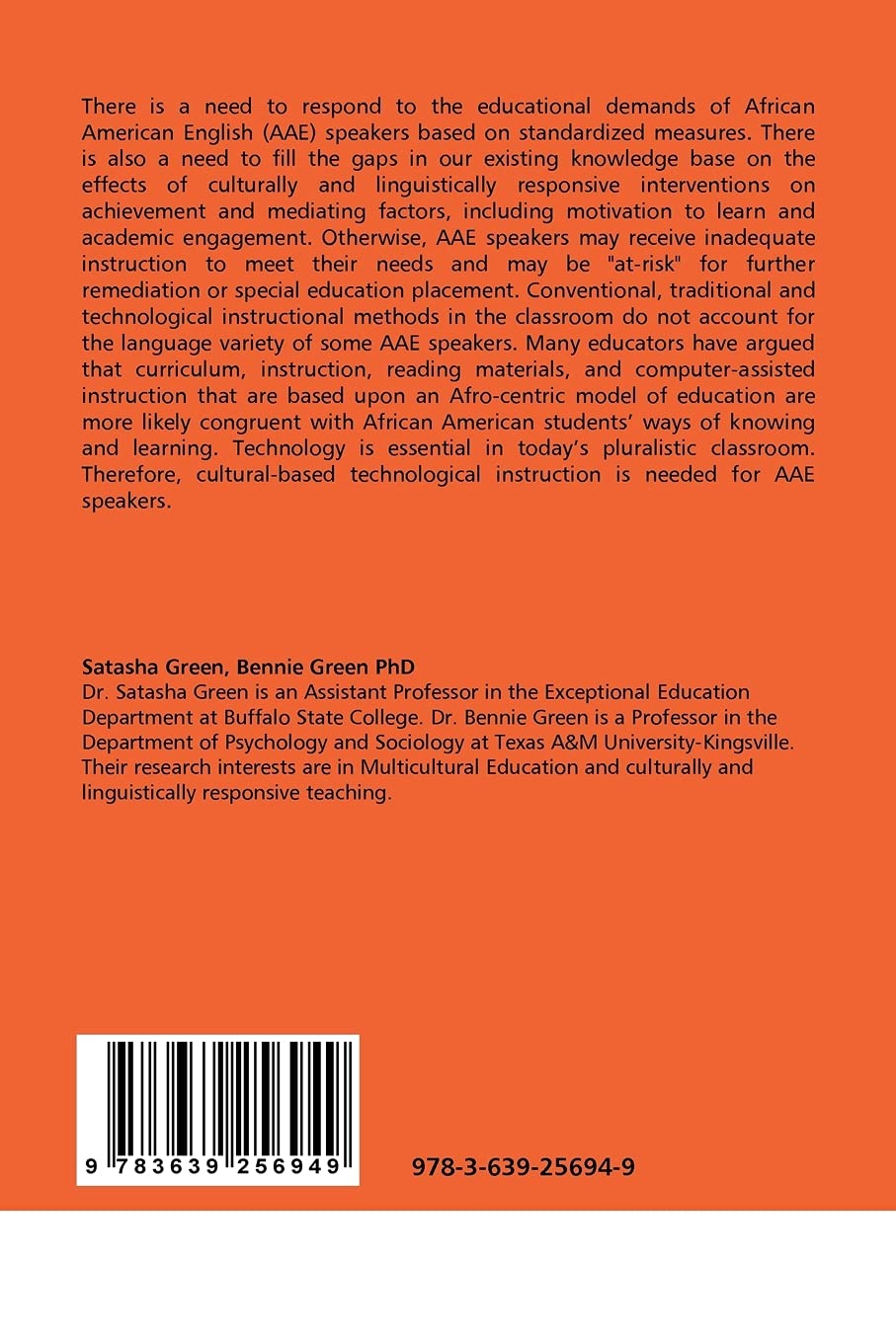 The Effects of Culturally-based Computer Software:: On the Motivation and Academic Engagement of African American English Speakers