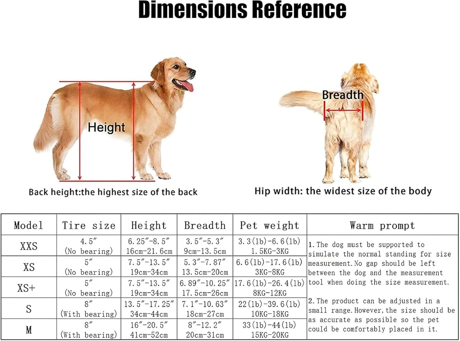 麻痺犬用犬用車椅子 - 2輪モビリティカート XSサイズ - 障害のあるペットの快適性と生活の質を向上。怪我をしたり、後ろ足が弱くな