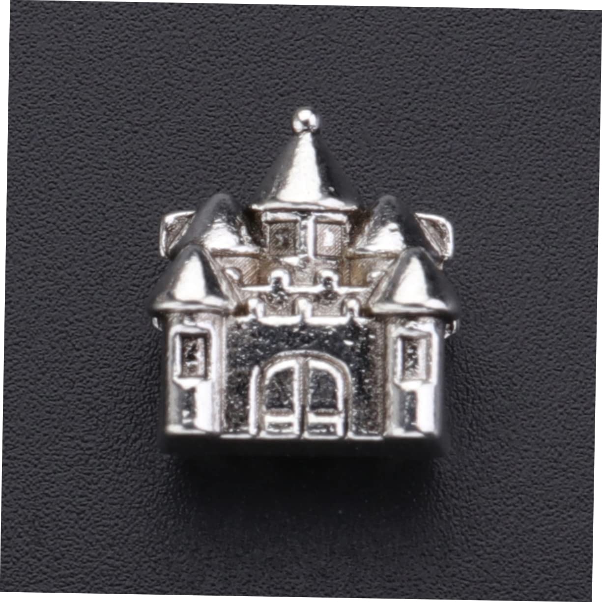 Anneome 150 Piezas cuentas de castillo de bricolaje diy pulseras collar de moda accesorios creativos de cuentas de bricolaje gargantilla con cuentas perlas de aleación de bricolaje Silver