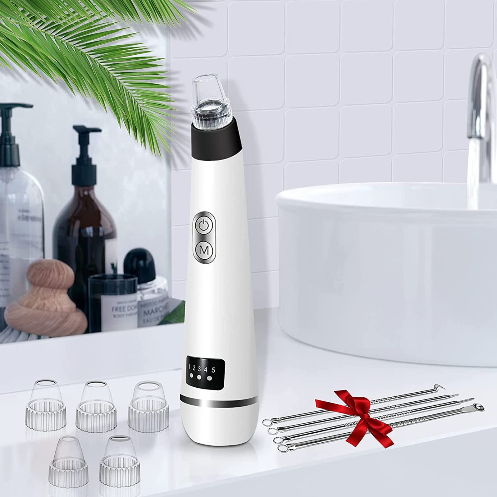 Limpiador facial de poros, limpiador eléctrico de poros, herramienta de succión de puntos negros, herramienta de extracción de puntos blancos, extractor de espinillas de limpieza facial, removedor de