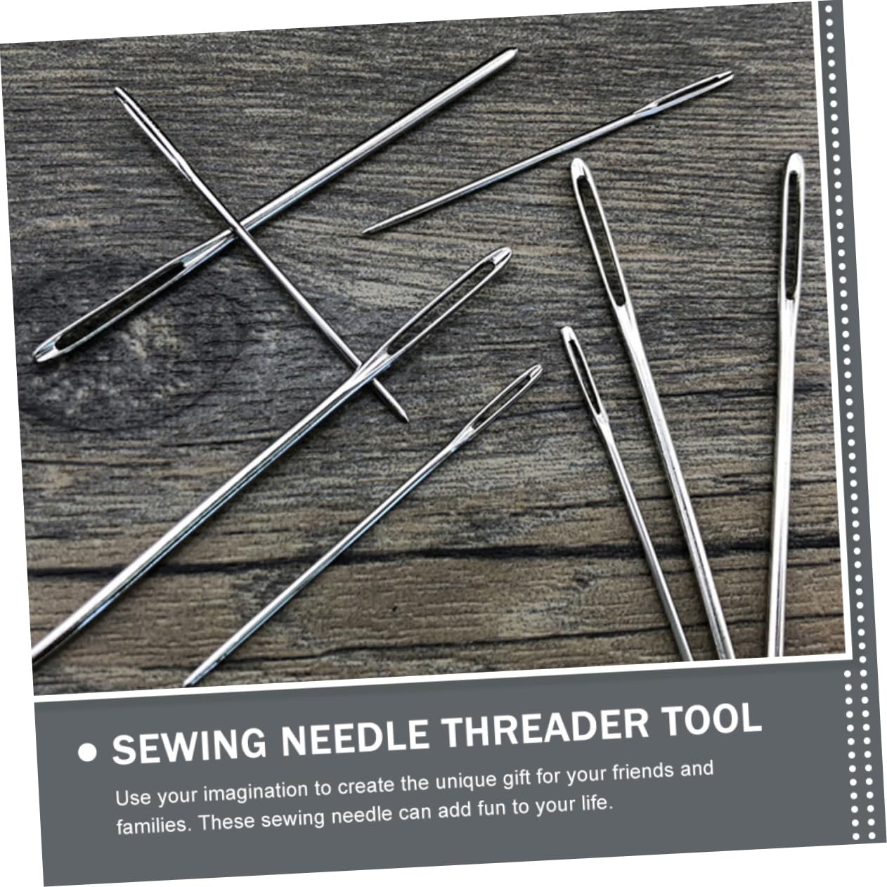 Operitacx Crafting Tools 1 Set of Sewing Needles and Threader Yarn Needles for Knitting Weaving Sewing Repair Random