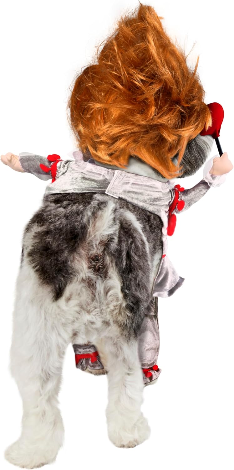 IT Movie: Pennywise Pet Costume for For Dogs or Cats by Rubies, Small