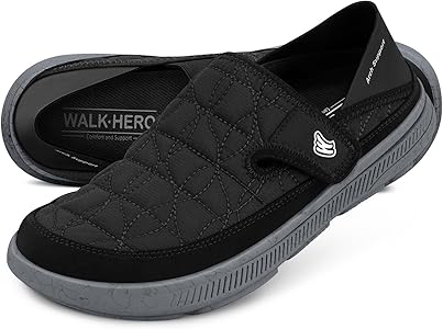 OR8 Wellness Men's Plantar Fasciitis Slippers With Arch Support & Removable Insoles - Anti-Slip Indoor/Outdoor
