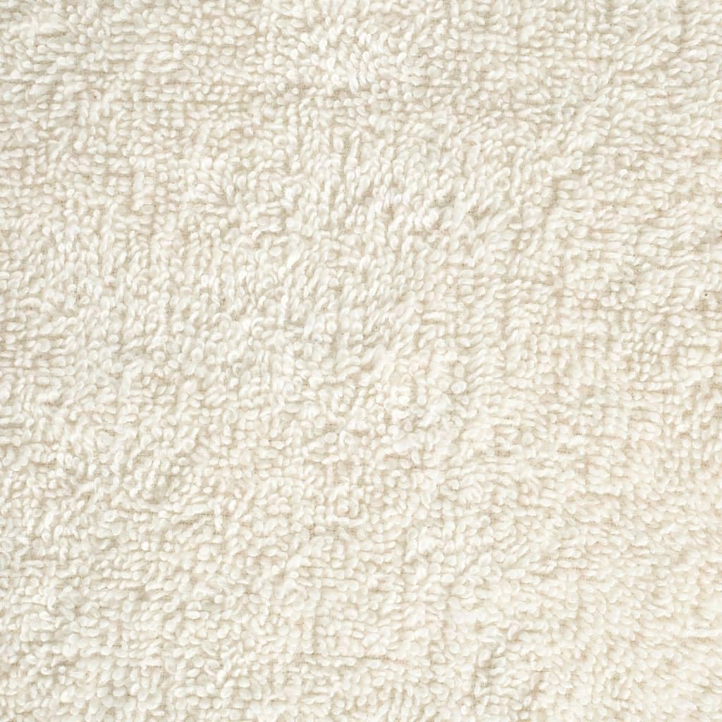 Home Garden - Asciugamani per ospiti, 2 pezzi, 30 x 50 cm, 600 g/m², colore: Panna