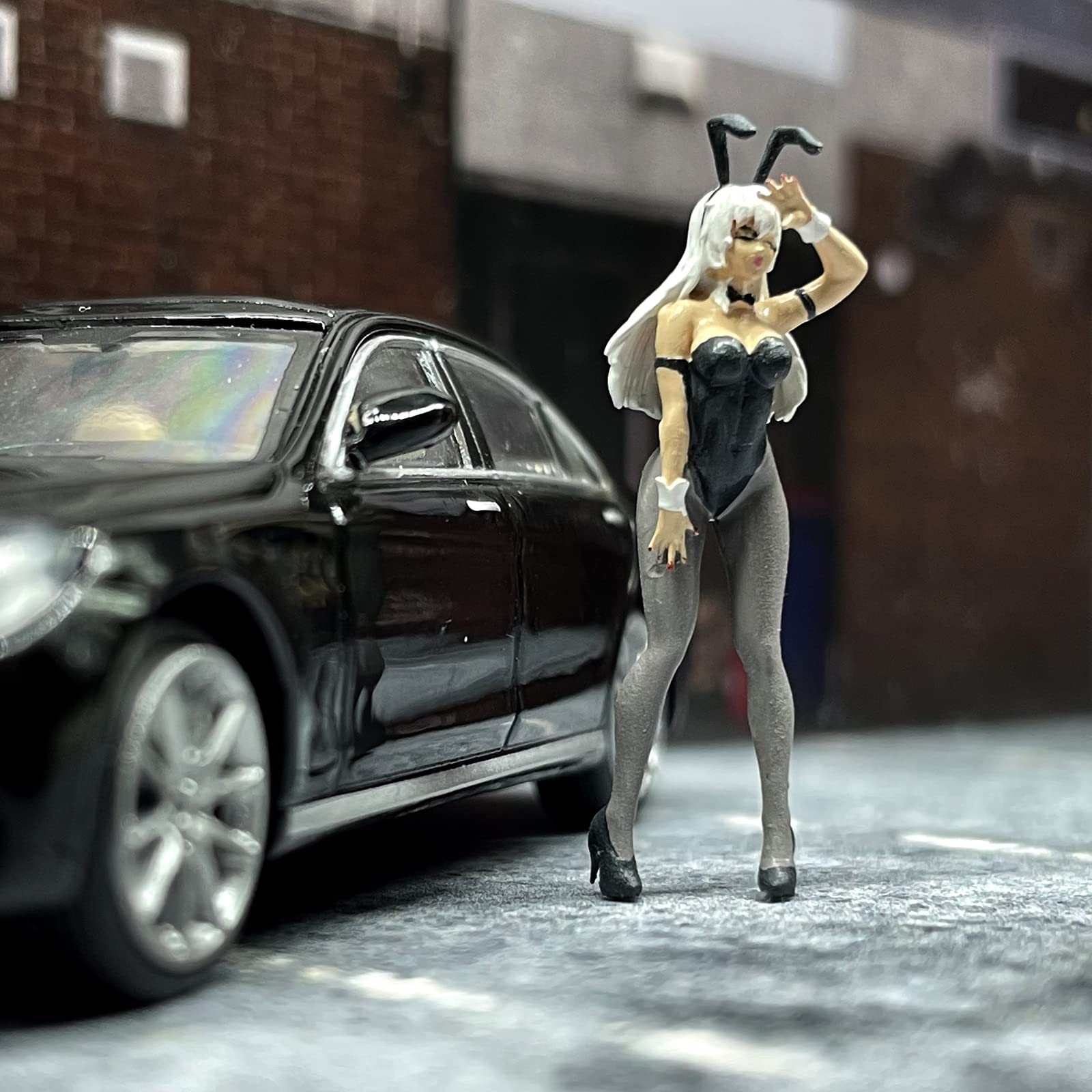 Amazon.co.jp: 1/64スケ バニーガール ールシナリオ人フィギュア樹脂 