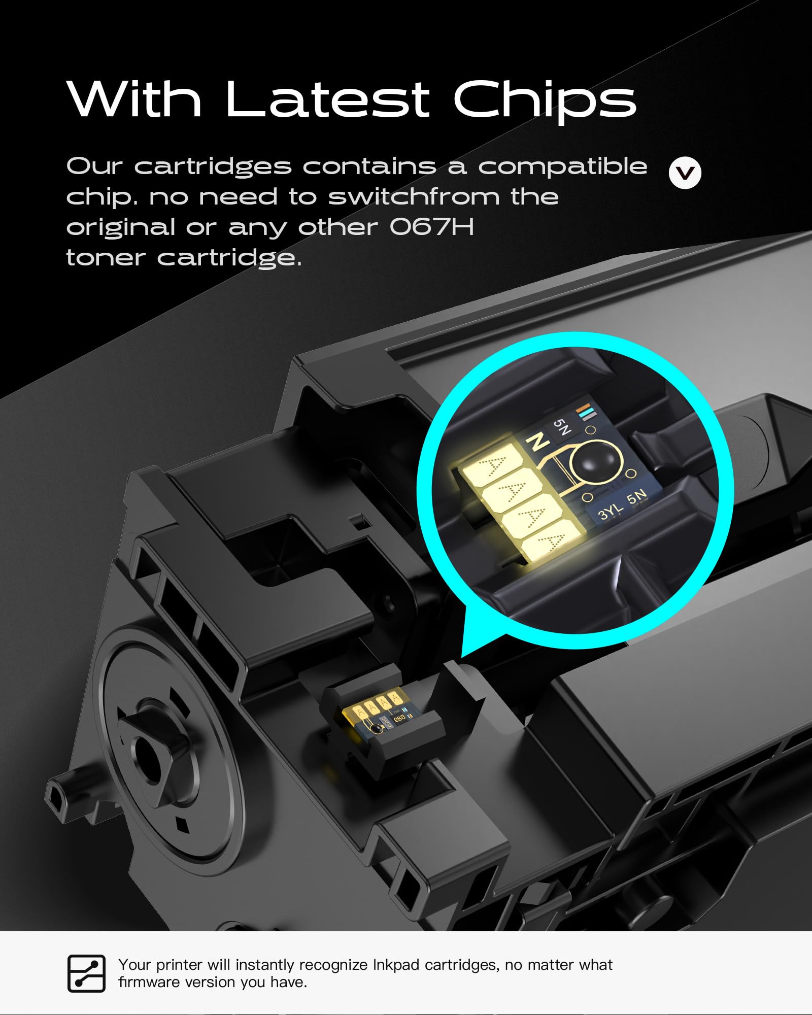 iNKPAD 067 067H Cartucce Toner Compatibile con Canon Toner Ricambio per Canon i-SENSYS LBP631 LBP631Cw LBP633 LBP633Cdw MF651 MF651Cw MF655 MF655Cdw MF655Cw MF657 MF657Cdw MF657Cw (Confezione da 4)