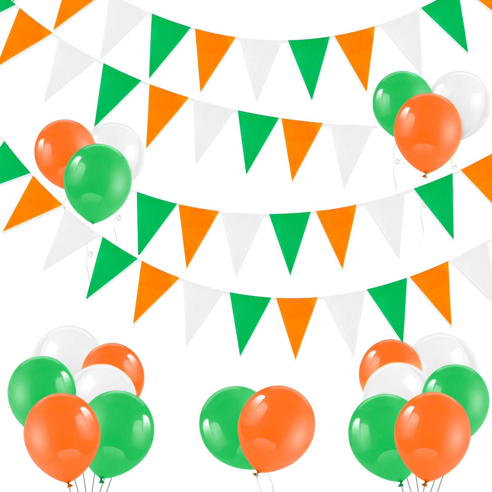 IZoeL Décoration Saint Patrick Complète 2025 - Ballons, Bannière Trèfle, Drapeau Irlandais, Guirlande & Accessoires Photomaton Pour Fête St Patrick