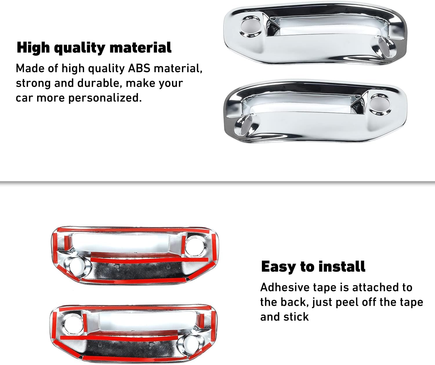 Linskip Front Bumper Fog Light Protector Cover Compatible with RAM 1500 2019 2020 2021 2022 2023 2024, Fog Light Cover for RAM Exterior Accessories(Chrome)