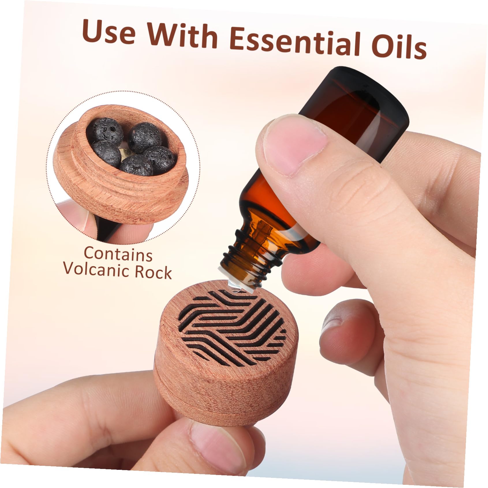 PLAFOPE 5 Pz Diffusore Di Aromi Auto Mini Diffusore Per Oli Essenziali Incenso Diffusori Profumo Per Le Donne Medaglione Diffusore Di Profumo Clip Di Olio Essenziale Bottiglie Palissandro
