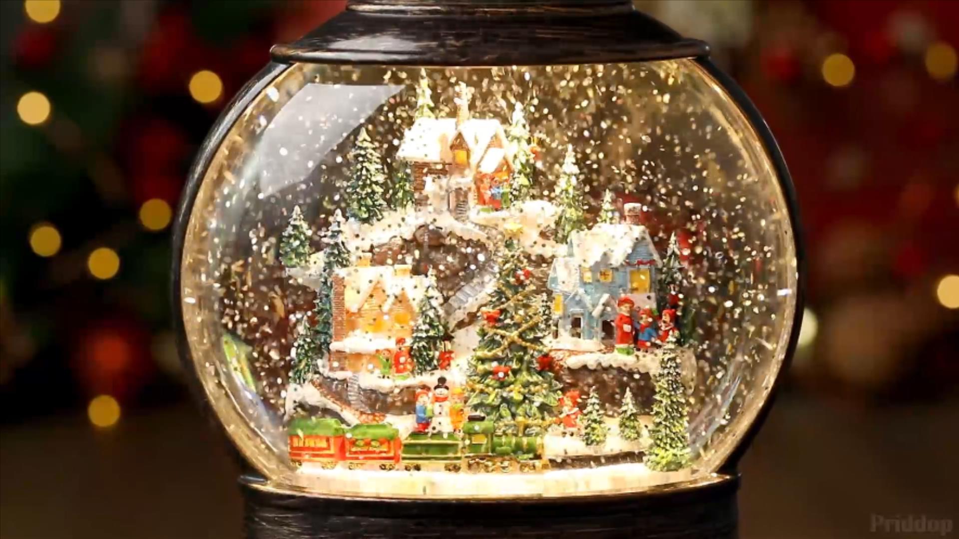 Amazon.com: Gorrzai Christmas Snow Globes Lantern 12 Inch