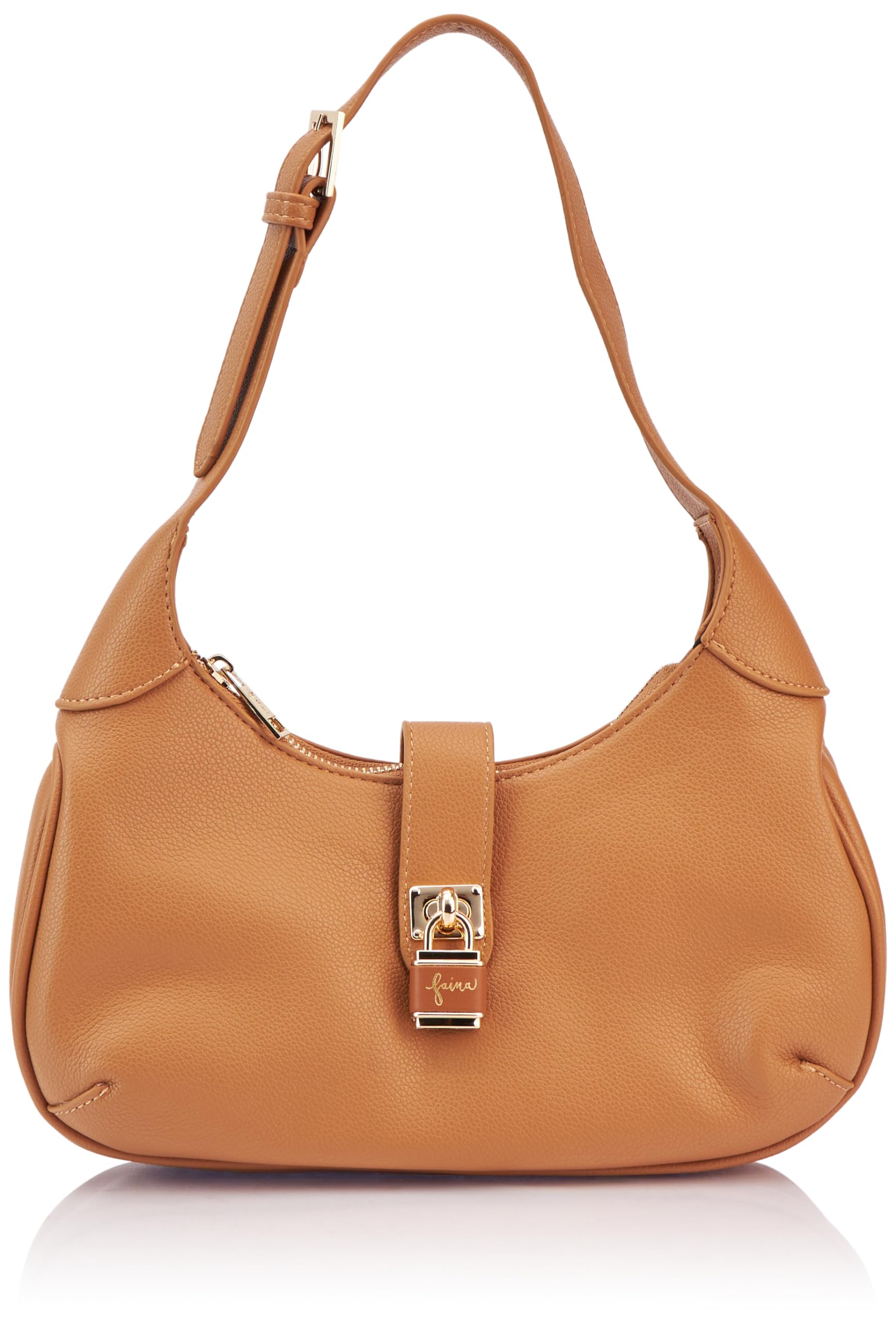 NALLY Women's Shoulder Bag, Light Camel, One Size