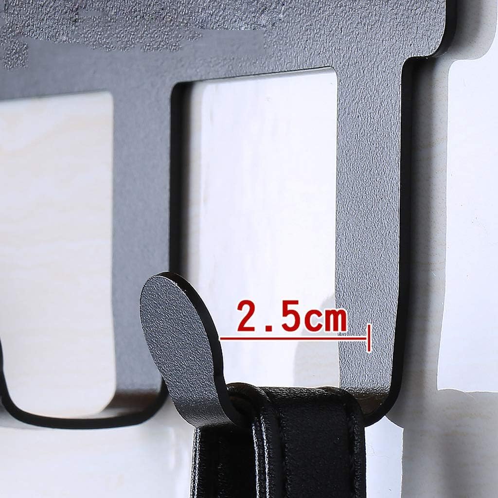 コートラック 錬鉄製 木製 キー タオル 洋服 帽子フック 壁掛け 装飾棚 浴室 玄関 寝室 オフィス キッチン A 8