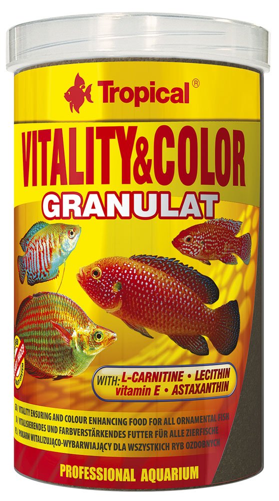 Tropical Vitality Color Granulat farbförderndes Flockenfutter, 1er Pack (1 x 5 l)