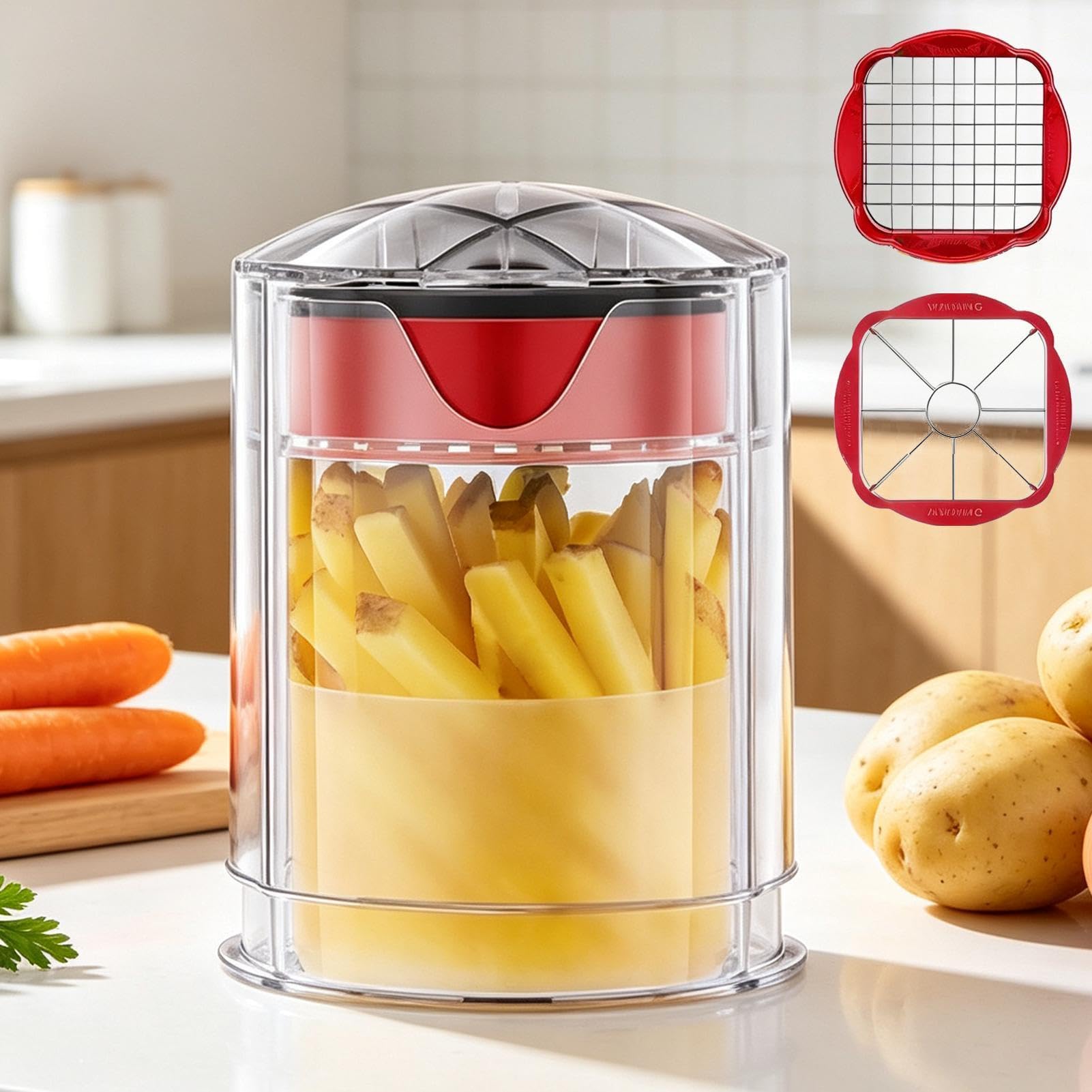 Picadora Verduras Prensa Manual Cortador Y Procesador De Alimentos | Picadora Multifuncional Para Verduras Zanahoria Col Patata Ajo Queso Hogar Cocina Restaurante