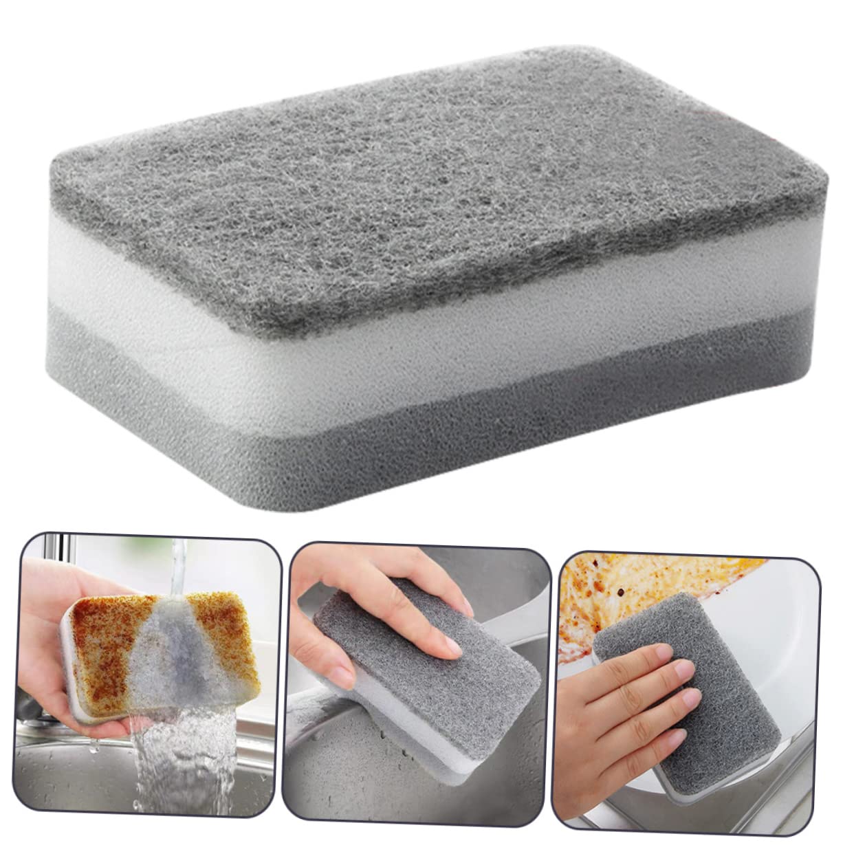 10 pezzi di Scousponge detergente for forno - Spazzole for la pulizia di pentole e piattini da cucina
