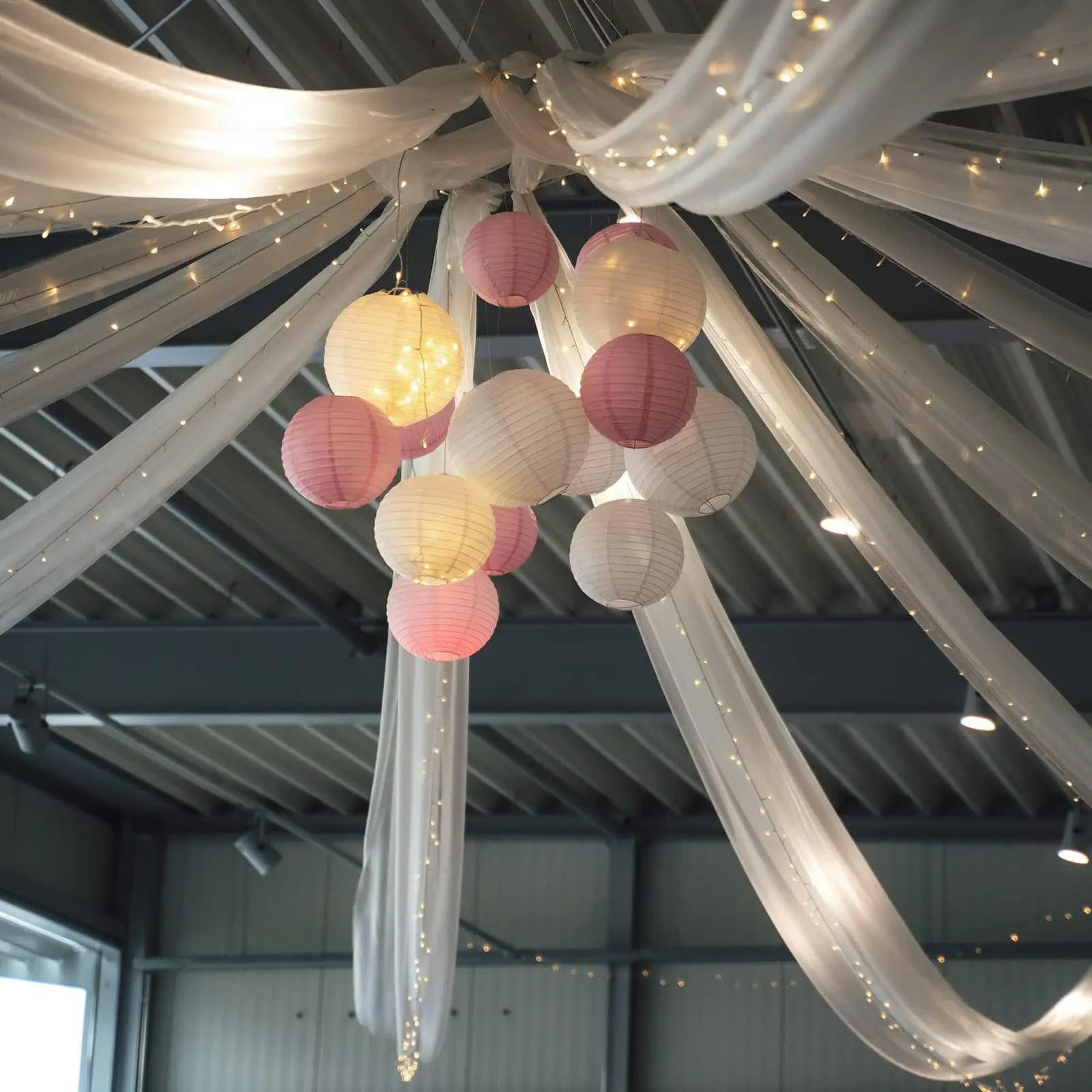 3 à 10 mètres de tissu drapé en mousseline de soie pour décoration de mariage, cérémonie de mariage, fête