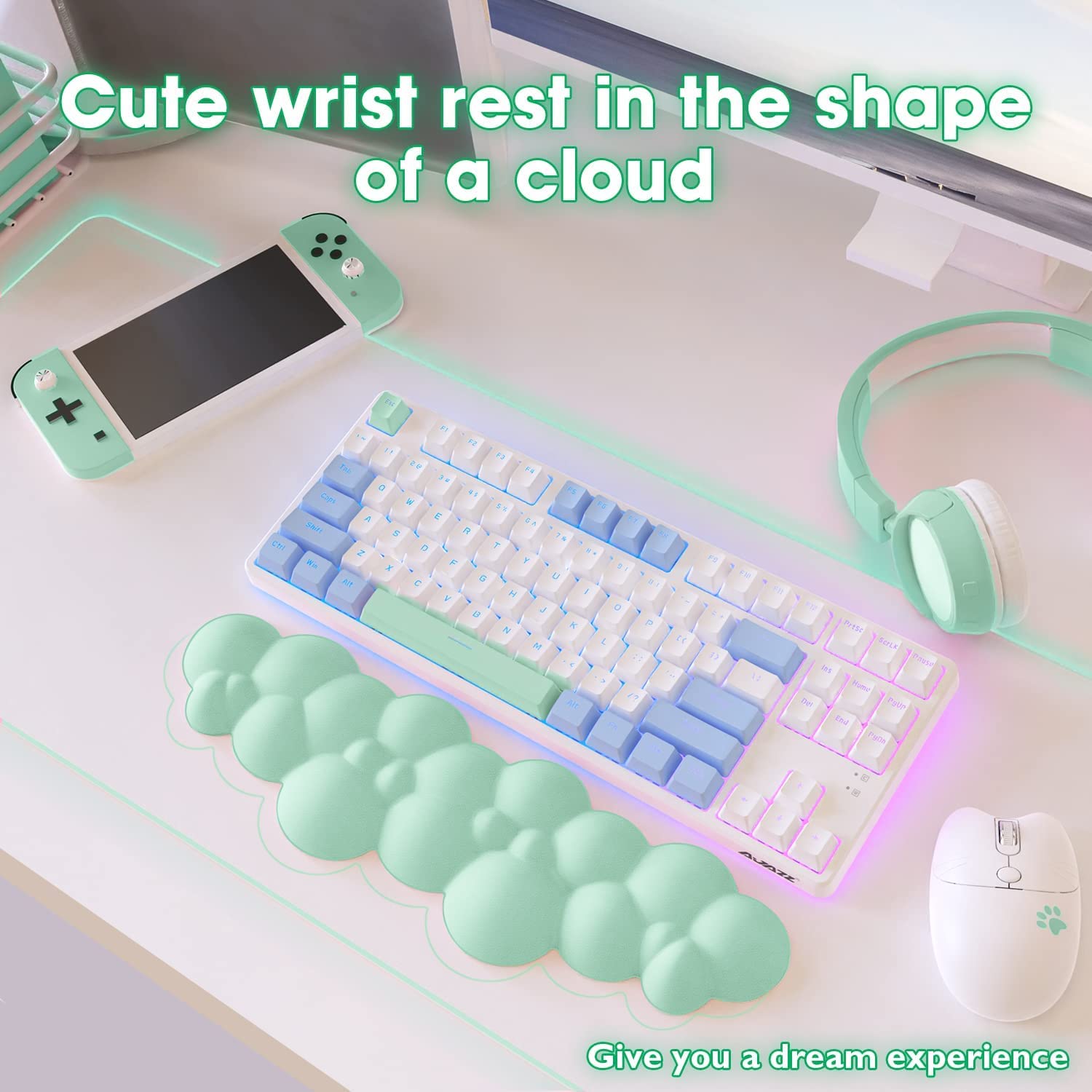 Tappetino Per Mouse Ergonomico Con Poggia-polsi In Gel - Foto 3