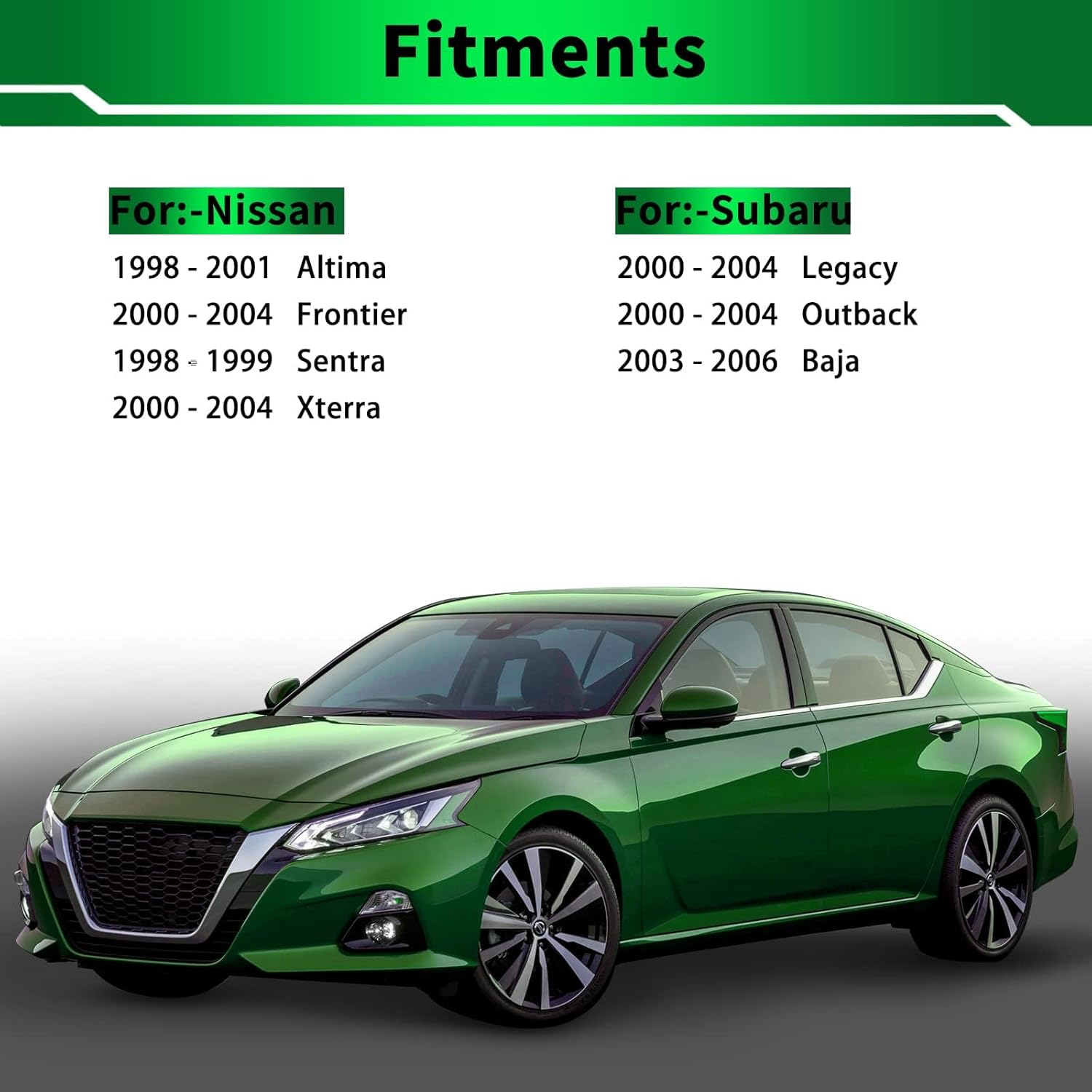 Power Window Switch Front Left Driver Side Control Switch 25401-9E000 Fits for:-Nissan Xterra Altima Frontier Sentra 1998-2004 for:-Subaru Outback Legacy Baja 2000-2006 OE#83071AE01B