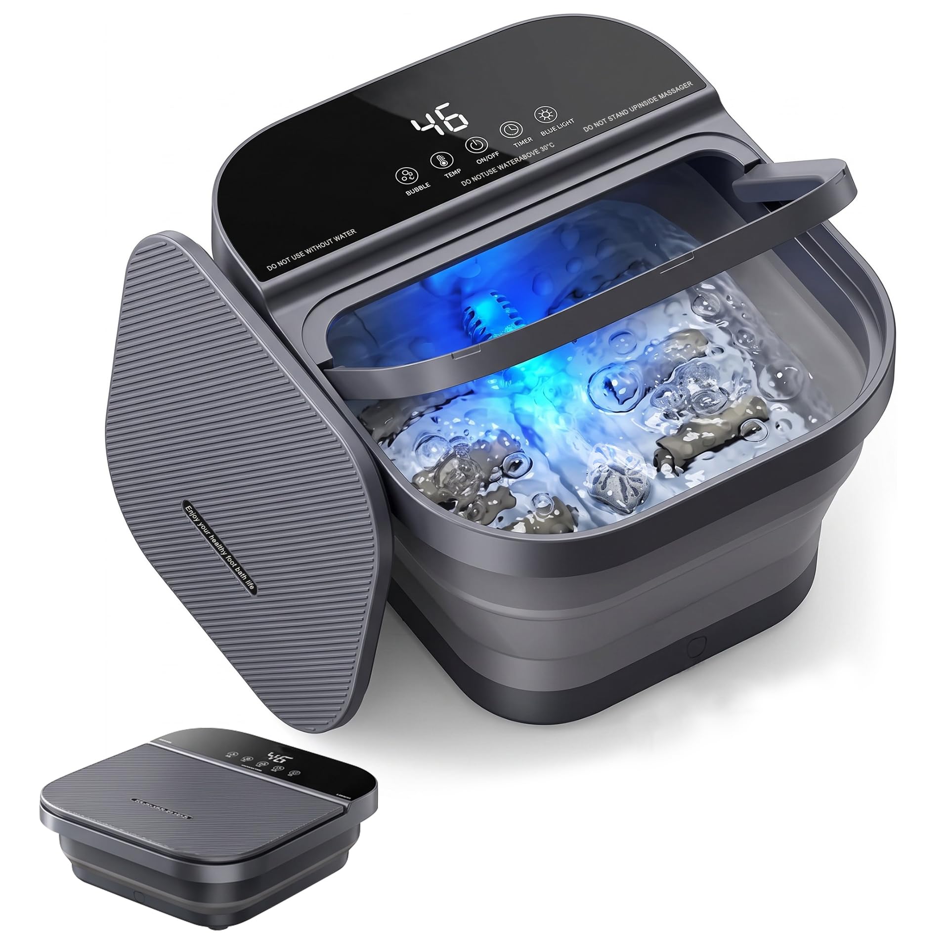 Fußbad Massagegerät mit Heizung mit Touchscreen, 35–45℃ Temperaturregelung