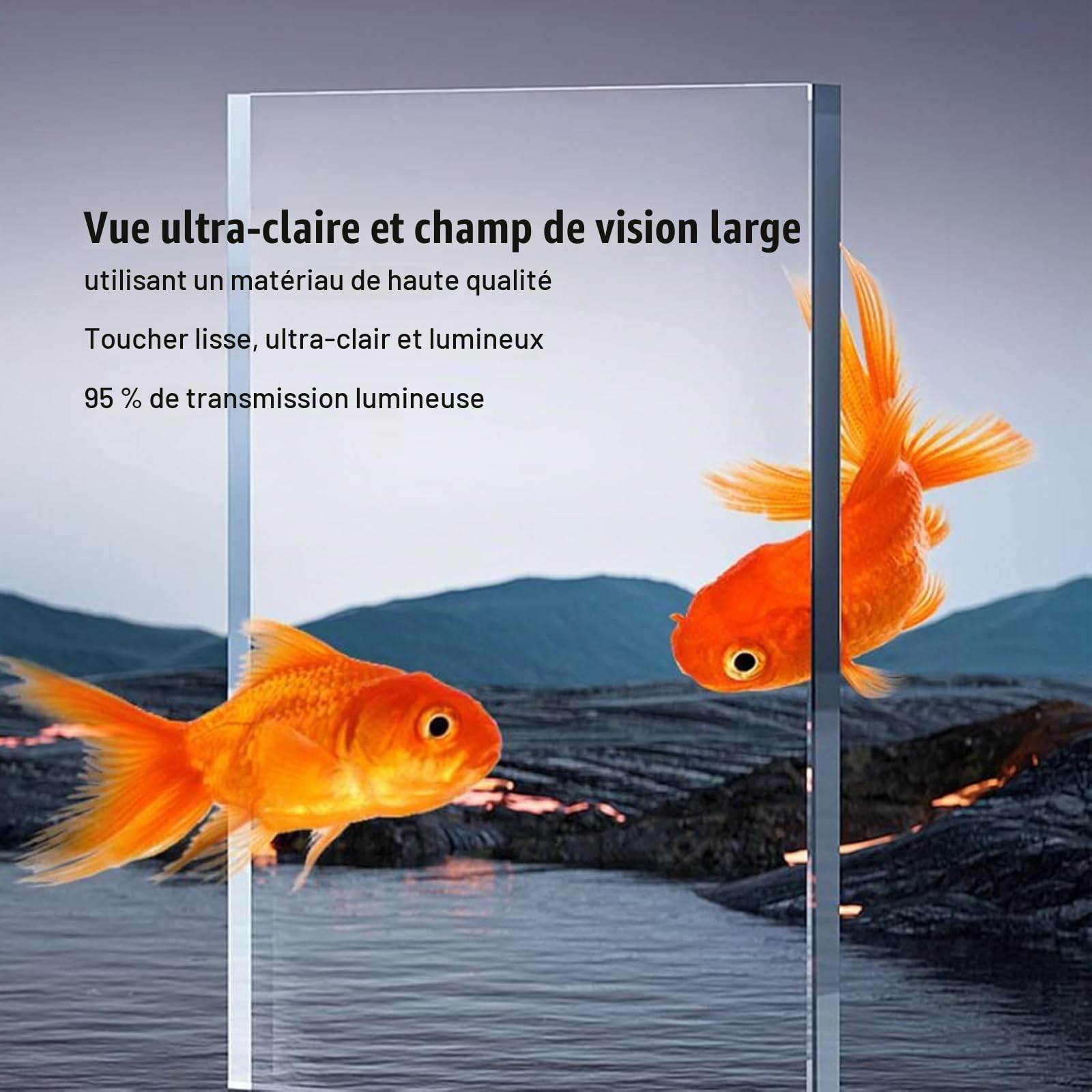 Nano Aquarium Compact - Kit Complet pour Chambre d'enfant - Décoration d'aquarium en Verre - Kit Complet de Bassin à Poissons LED - Mini débutant - pour Les débutants - Soin des Animaux,aquarium de bu