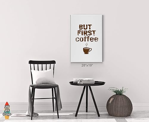Miniatura 3 de Coffee Decor V38 - Lienzo decorativo para pared, diseño de cafeína