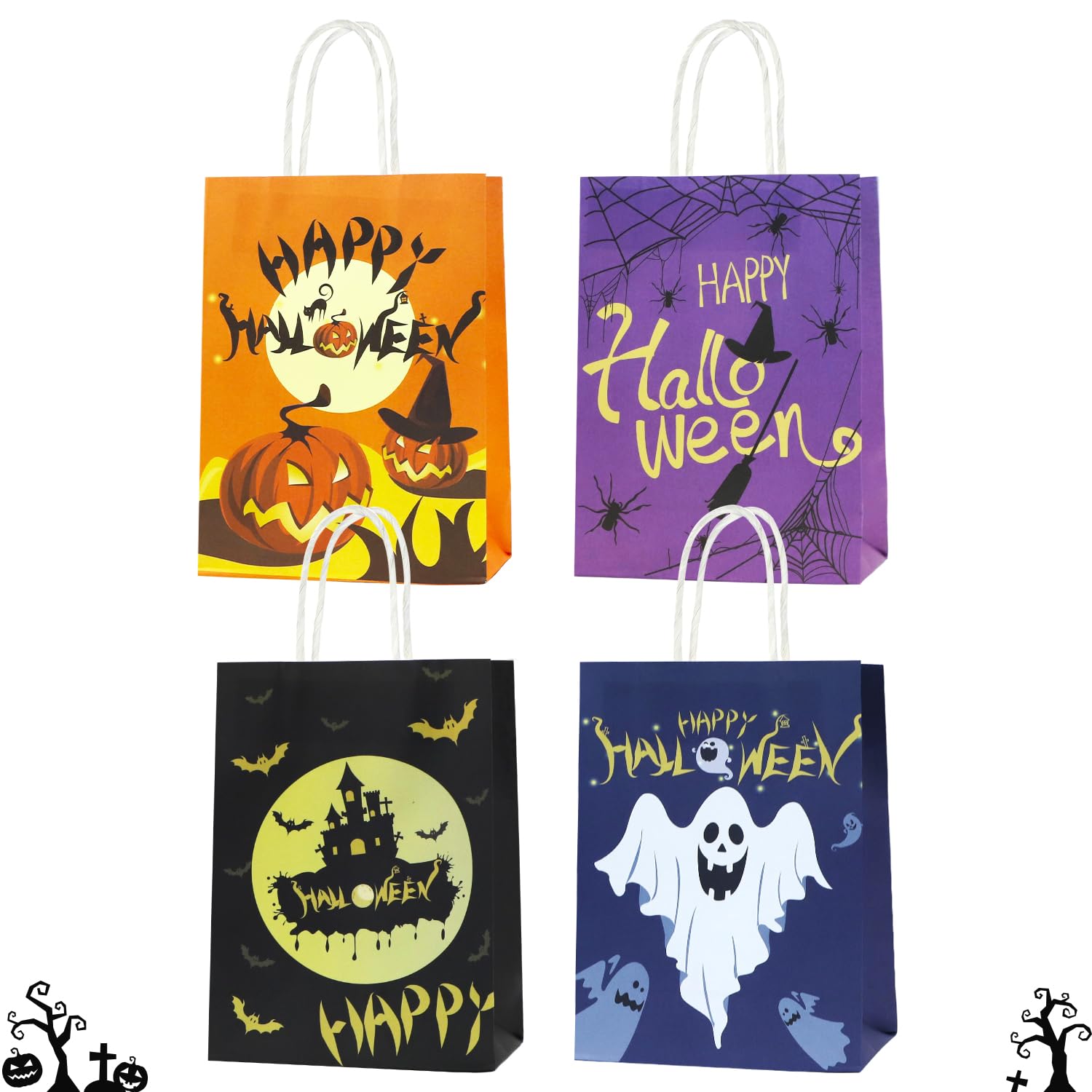 Vibrant Halloween Party Gift Bags Artwork for Mobile Vibrant Halloween Party Gift Bags Artwork for Mobile
