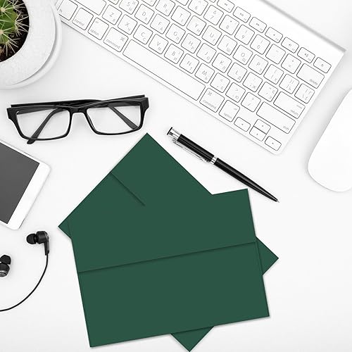 Vista 75 de Paquete de 100 sobres blancos de 5 x 7 pulgadas, sobres A7 para invitación de tarjetas, boda, fiesta de cumpleaños, baby shower