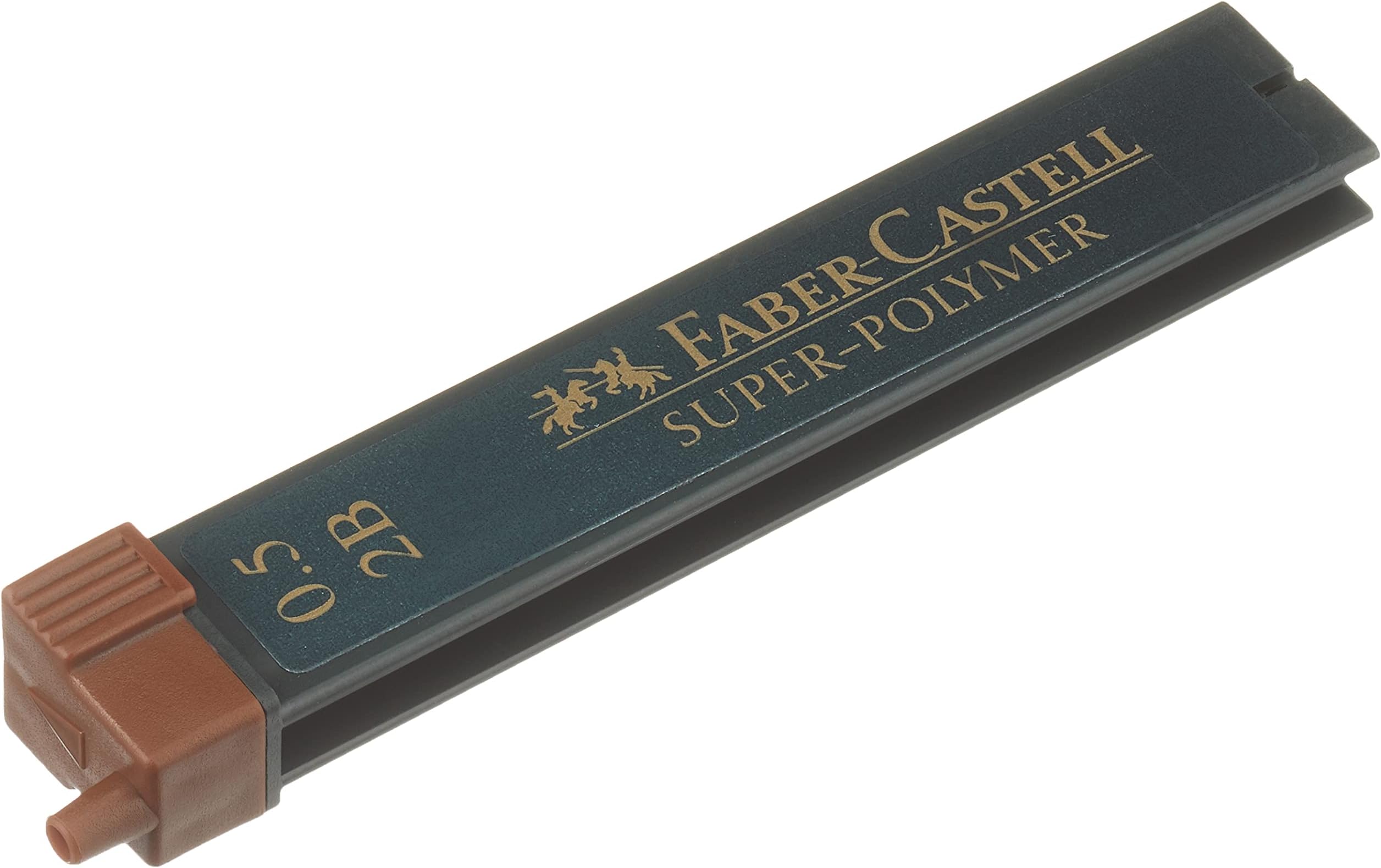 FABER CASTELL 721409 0.5 mm 2B Mechanical Pencil Lead (Pack of 12)