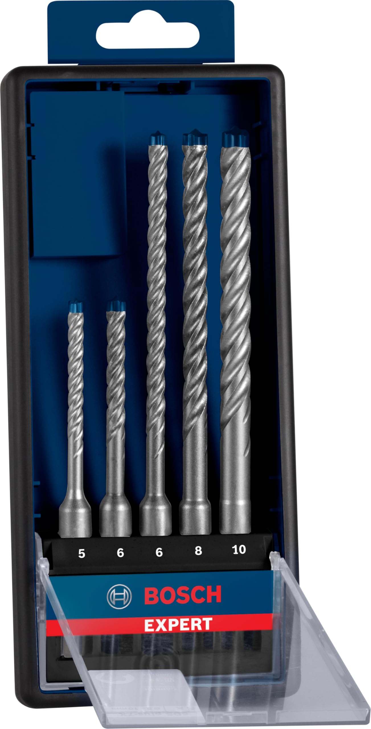 Bosch Professional 5x Expert SDS plus-7X Hammerbohrer Set (für Stahlbeton, Ø 5-10 mm, Zubehör Bohrhammer) | 5 Stück (1er Pack)