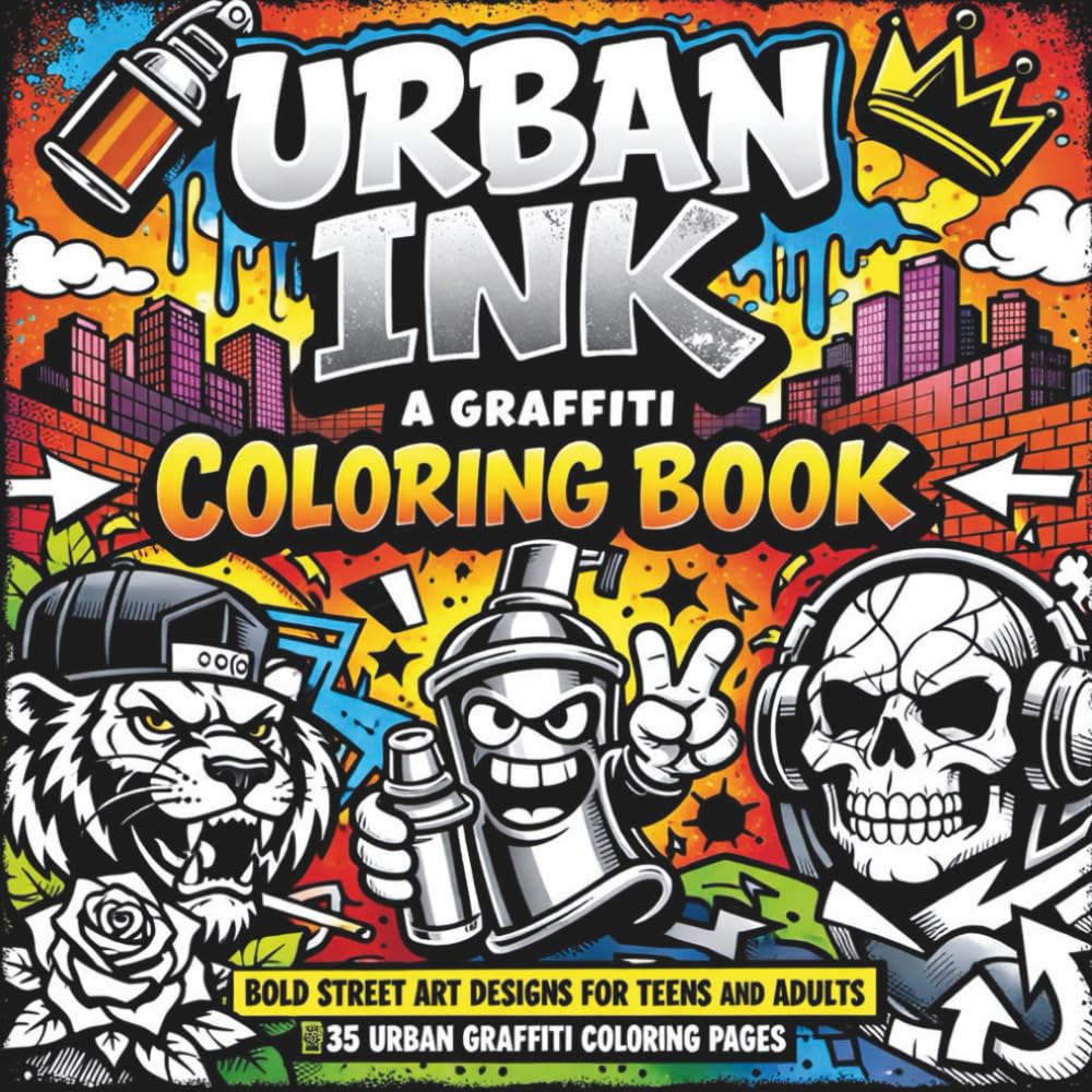 Urban Ink: A Graffiti Coloring Book