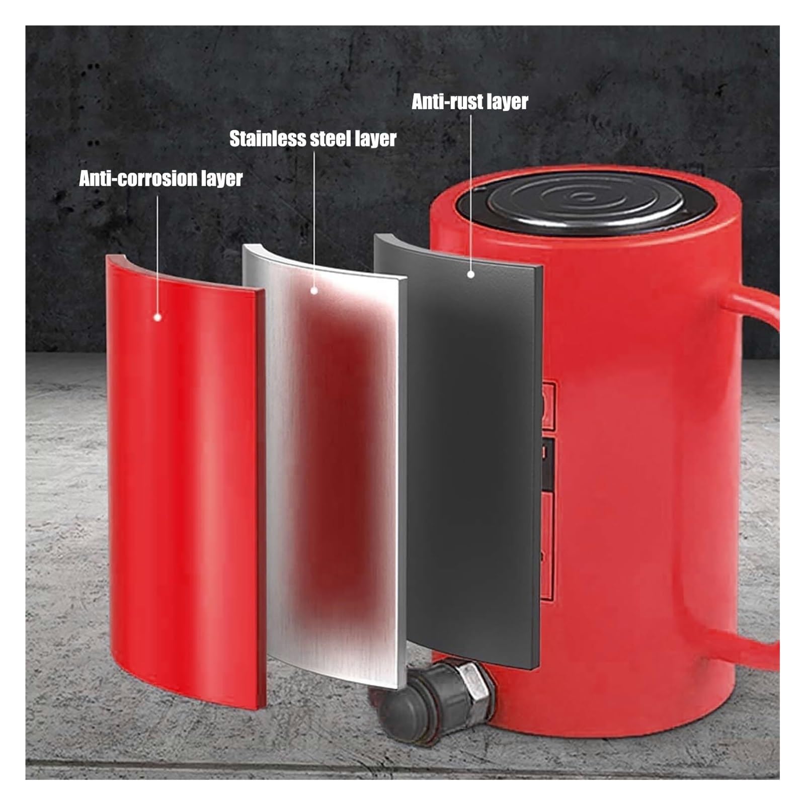 Cylinder hydrauliczny o pojemności, hydrauliczny podnośnik samochodowy z pompami ręcznymi, podnośnik samochodowy z skokiem 100 mm, przenośny podnośnik hydrauliczny (100T Jack + pompa ręczna CP-700-2A)